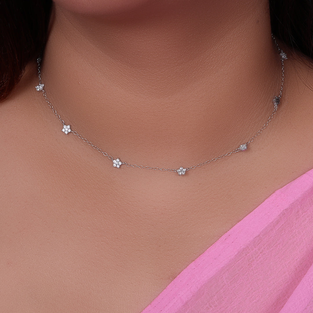 925 Silver Star Charm Necklace for Women | Dainty Jewelry Gift