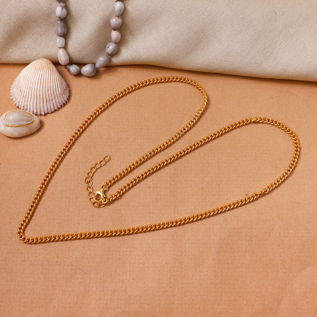 gold plating Cuban Chain Necklace | gold plating Chain for Men & Women