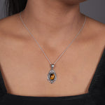 Load image into Gallery viewer, 925 Silver Tiger Eye Pendant Necklace | Women&#39;s Jewelry Gift
