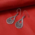 Load image into Gallery viewer, 925 Silver Filigree Teardrop Earrings for Women | Dangle Jewelry
