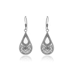 Load image into Gallery viewer, 925 Silver Filigree Teardrop Earrings for Women | Dangle Jewelry
