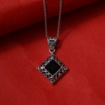 Load image into Gallery viewer, 925 Sterling Silver Black Onyx Pendant Necklace for Women
