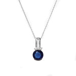 Load image into Gallery viewer, 925 Silver Sapphire Pendant Necklace for Women | Gift Jewelry
