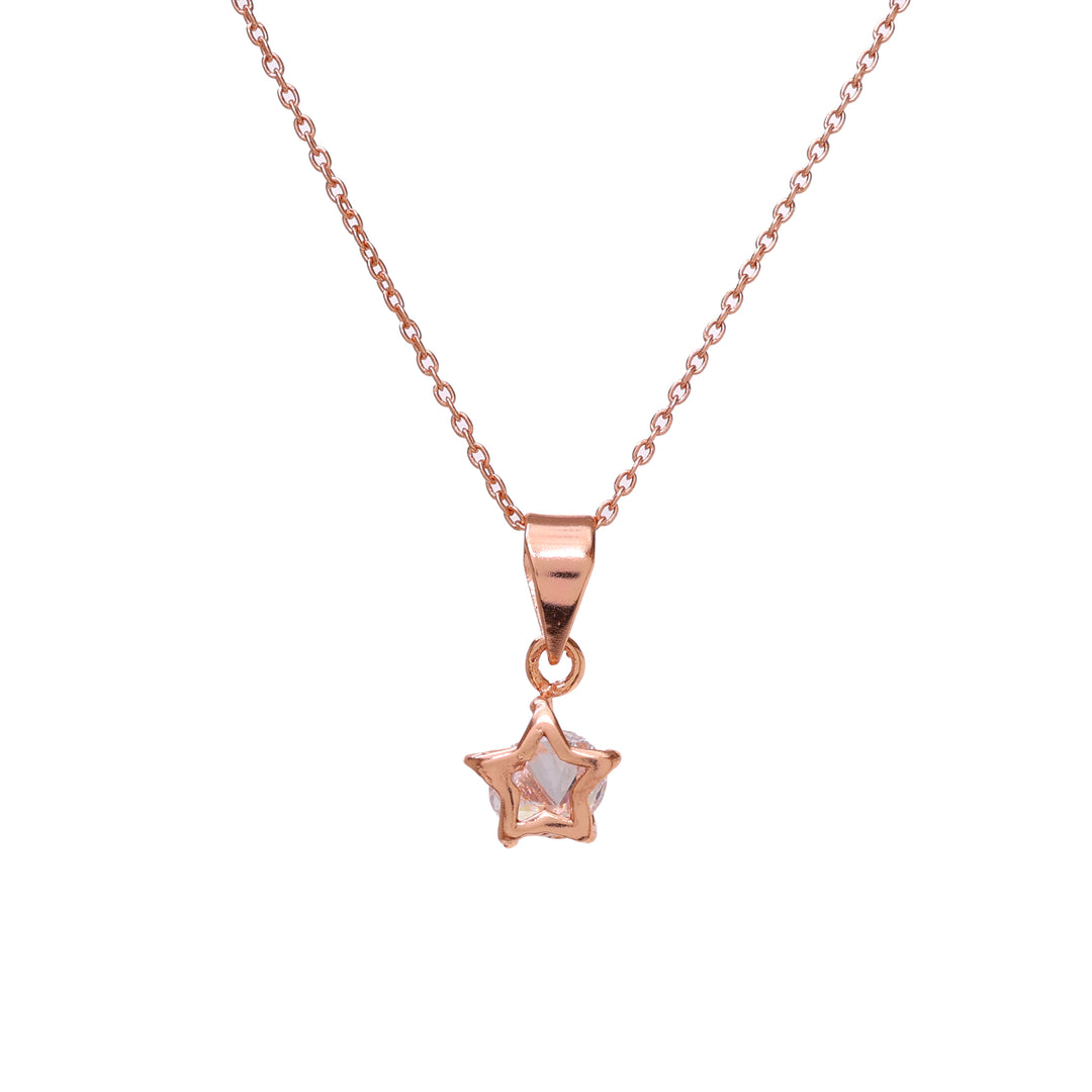Rose gold plating Star Pendant Necklace for Women | Gift for Her