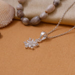 Load image into Gallery viewer, 925 Silver Snowflake Pendant Necklace for Women | Gift
