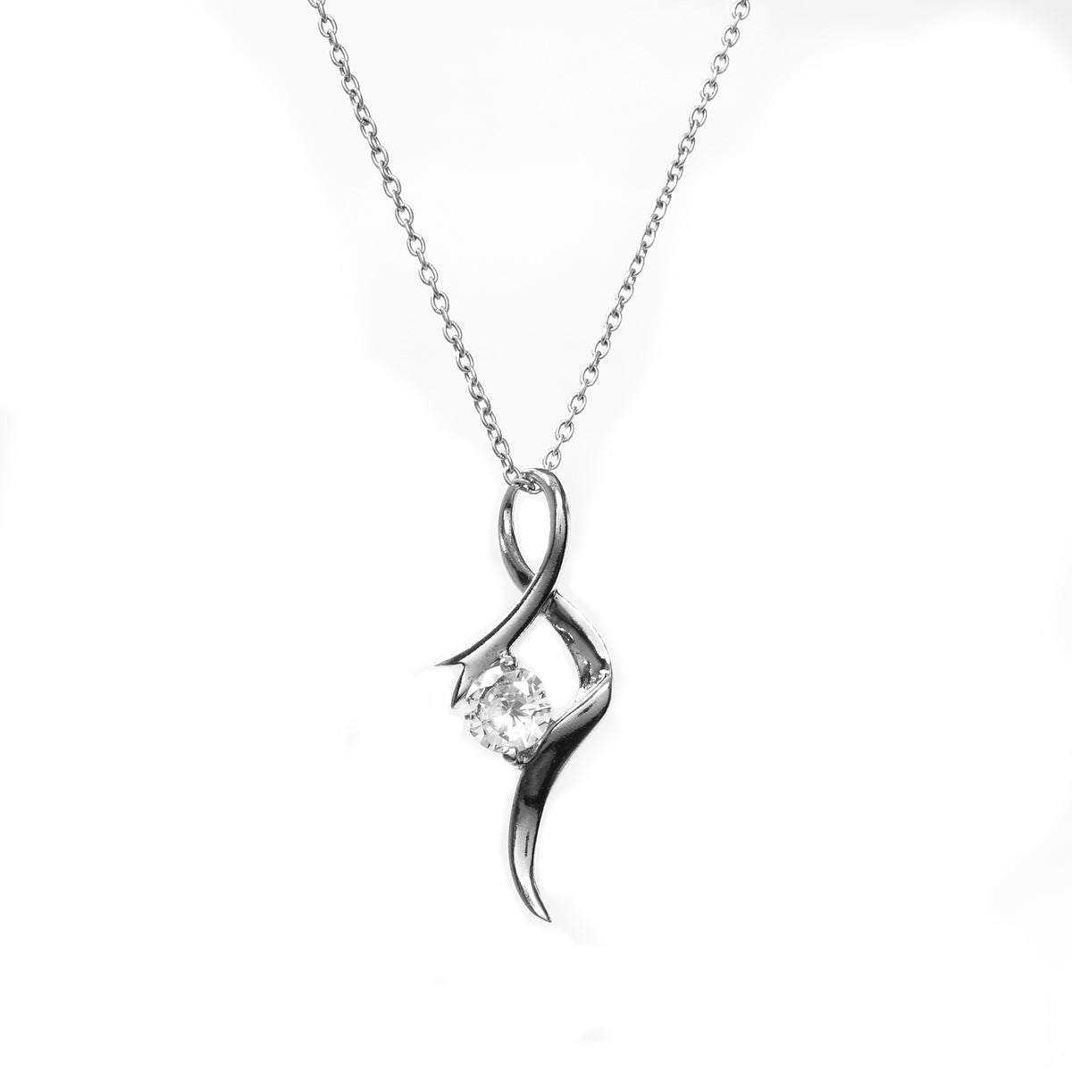 925 silver cubic zirconia pendant necklace for women | gift