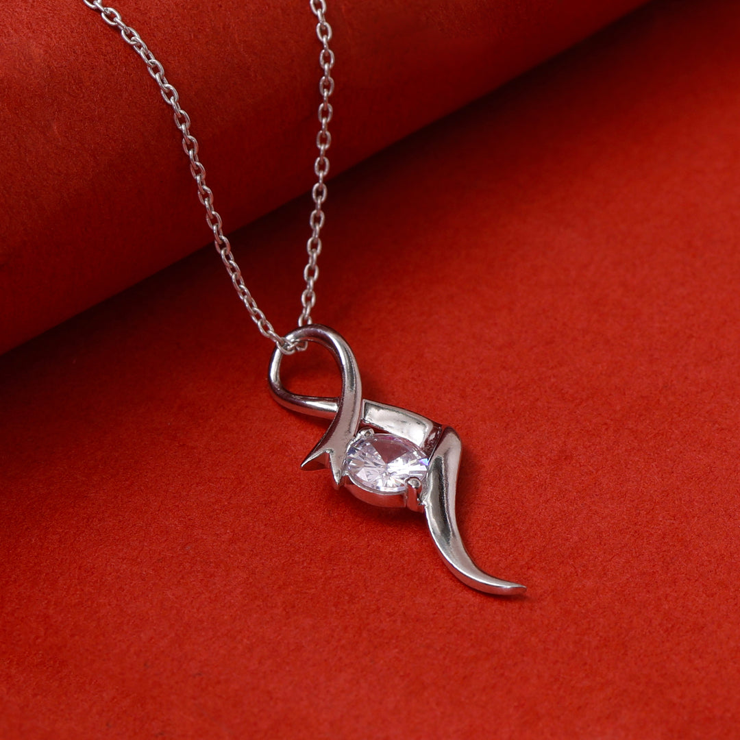 925 Silver Cubic Zirconia Pendant Necklace for Women | Gift