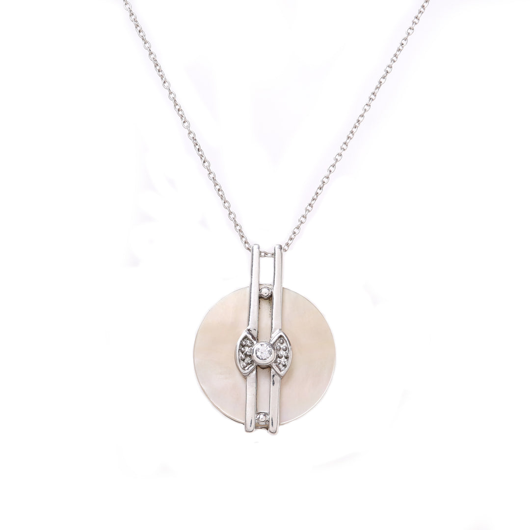 925 Silver Mother of Pearl Pendant Necklace | For Women | Gift