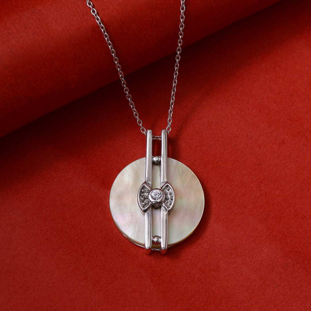 925 Silver Mother of Pearl Pendant Necklace | For Women | Gift