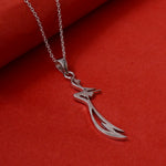 Load image into Gallery viewer, Silver Sword Pendant Necklace | Minimalist Jewelry Gift
