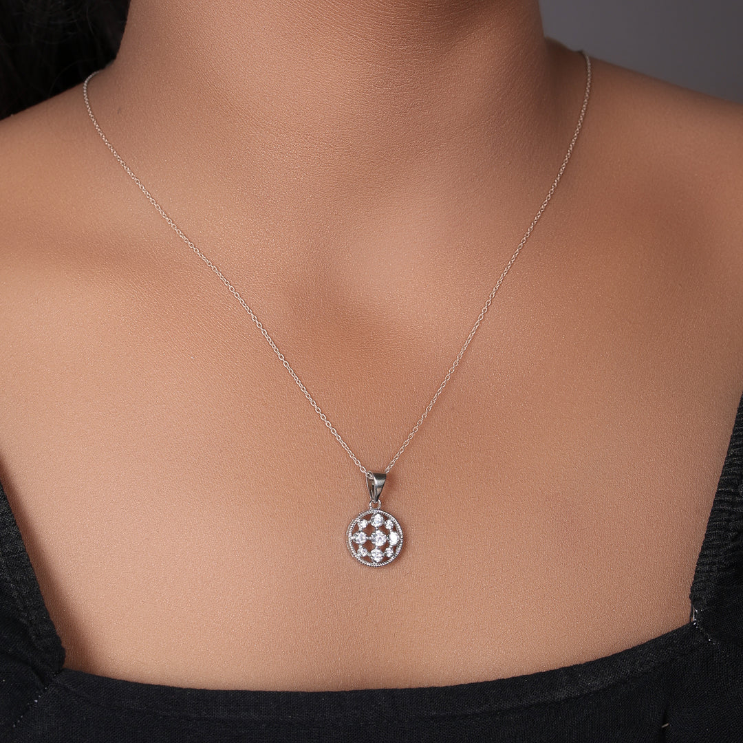 925 Silver Cubic Zirconia Pendant Necklace for Women | Gift