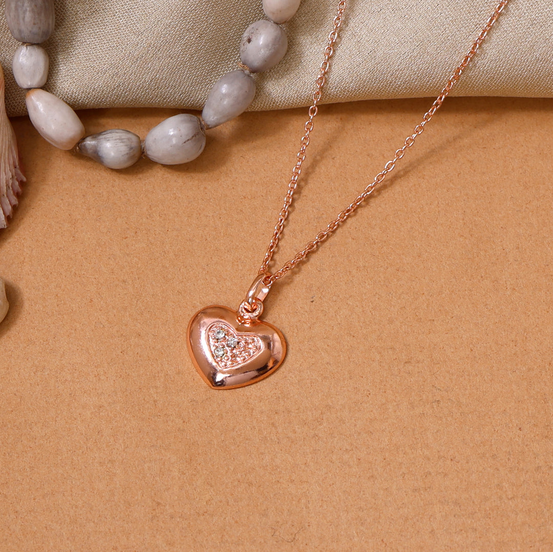 Rose gold plating Heart Pendant Necklace | Women's Jewelry | Gift
