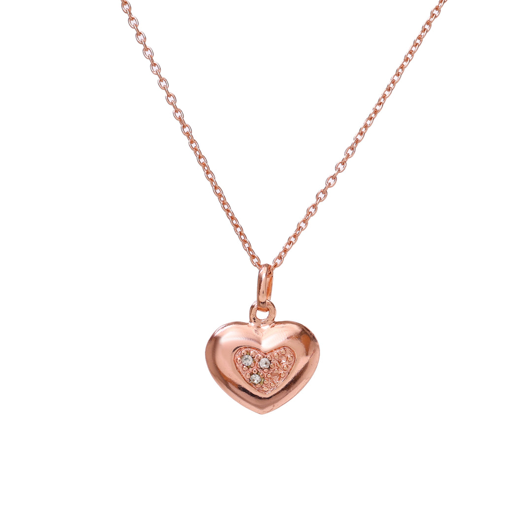 Rose gold plating Heart Pendant Necklace | Women's Jewelry | Gift