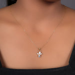 Load image into Gallery viewer, gold plating Angel Pendant Necklace | Cubic Zirconia | Women&#39;s Gift
