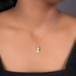 Load image into Gallery viewer, gold plating Baby Shoe Pendant Necklace | CZ Stone | Gift for Baby

