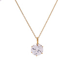 Load image into Gallery viewer, gold plating Solitaire Cubic Zirconia Necklace for Women | Gift
