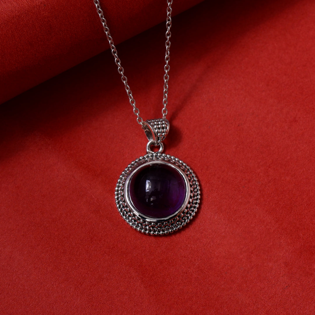 925 Silver Amethyst Pendant Necklace for Women | Gift Jewelry