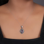 Load image into Gallery viewer, 925 Silver Amethyst Pendant Necklace for Women | Gift Jewelry
