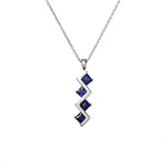 Load image into Gallery viewer, 925 Silver Blue Sapphire Pendant Necklace for Women | Gift Jewelry
