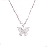 Load image into Gallery viewer, 925 Silver Butterfly Pendant Necklace | Cubic Zirconia Gift
