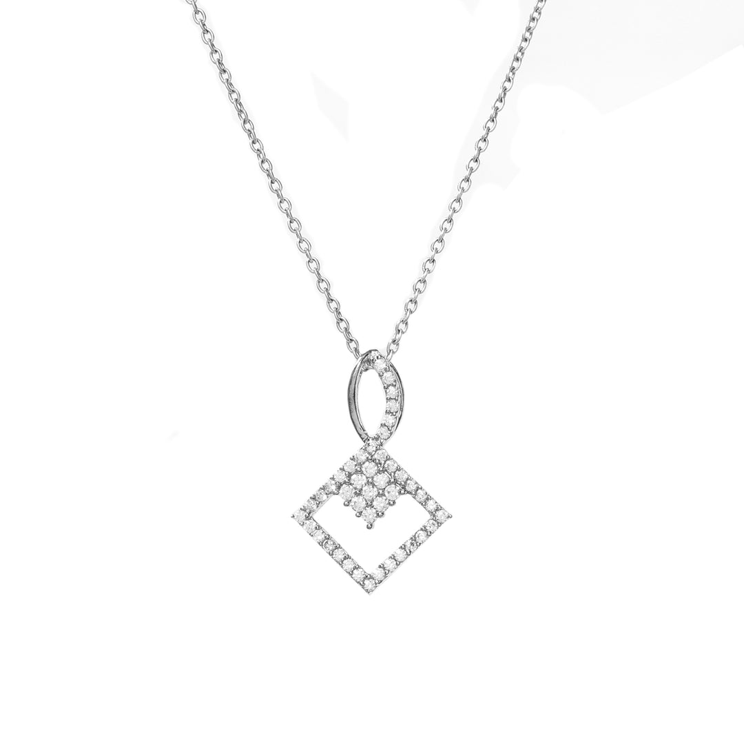 925 Silver Diamond Pendant Necklace for Women | Gift Jewelry