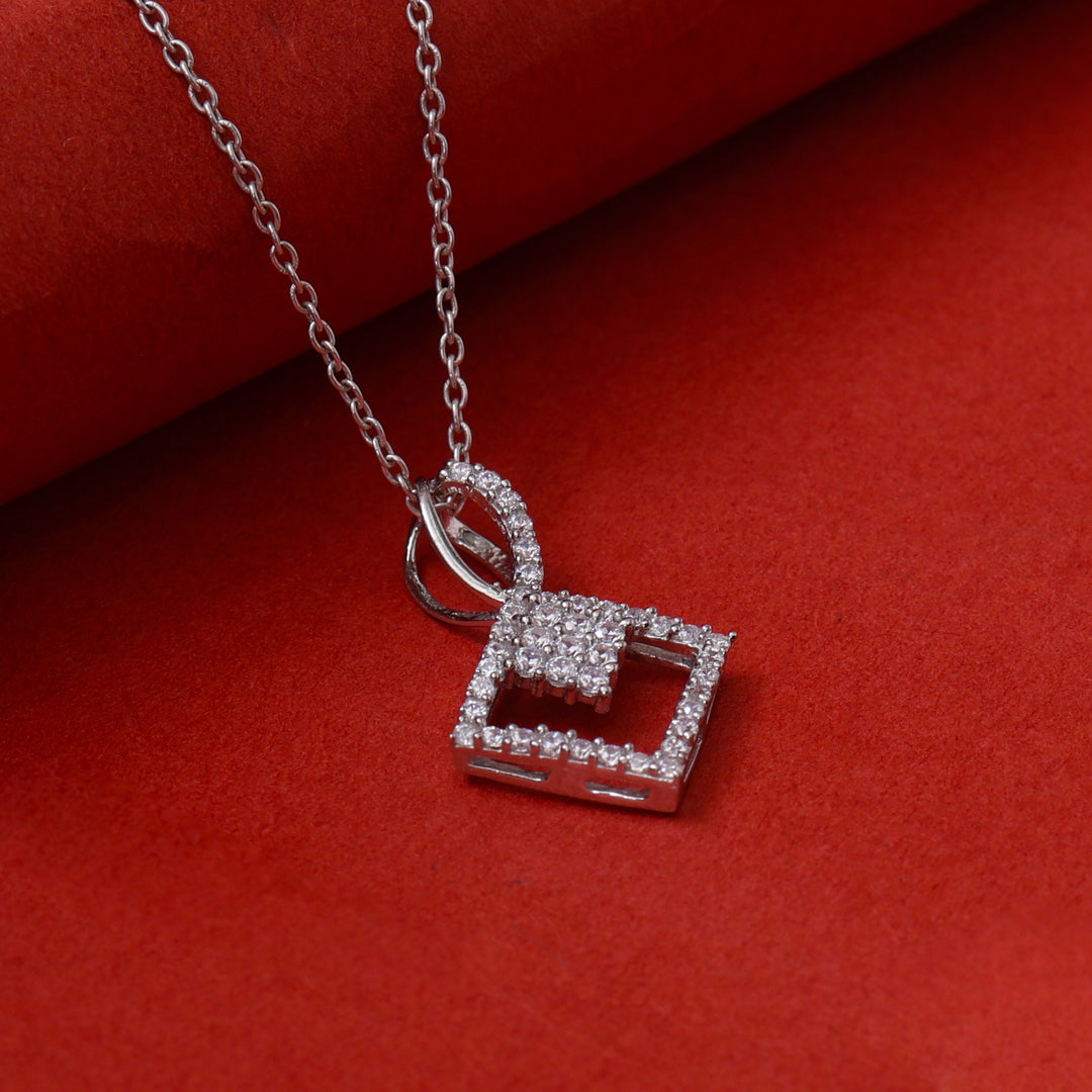 925 Silver Diamond Pendant Necklace for Women | Gift Jewelry