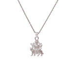 Load image into Gallery viewer, 925 Silver Durga Pendant Necklace | Hindu Goddess Jewelry
