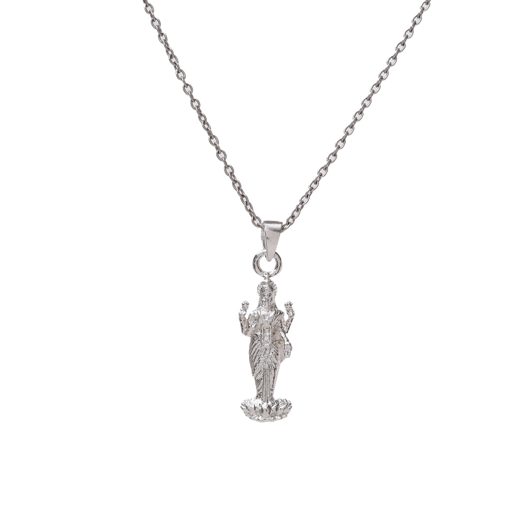 Silver Guanyin Pendant Necklace | Buddhist Jewelry for Women
