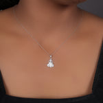 将图像加载到图库查看器中， 925 Silver Goddess Lakshmi Pendant Necklace for Women
