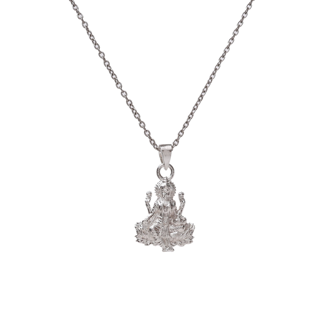 925 Silver Goddess Lakshmi Pendant Necklace for Women
