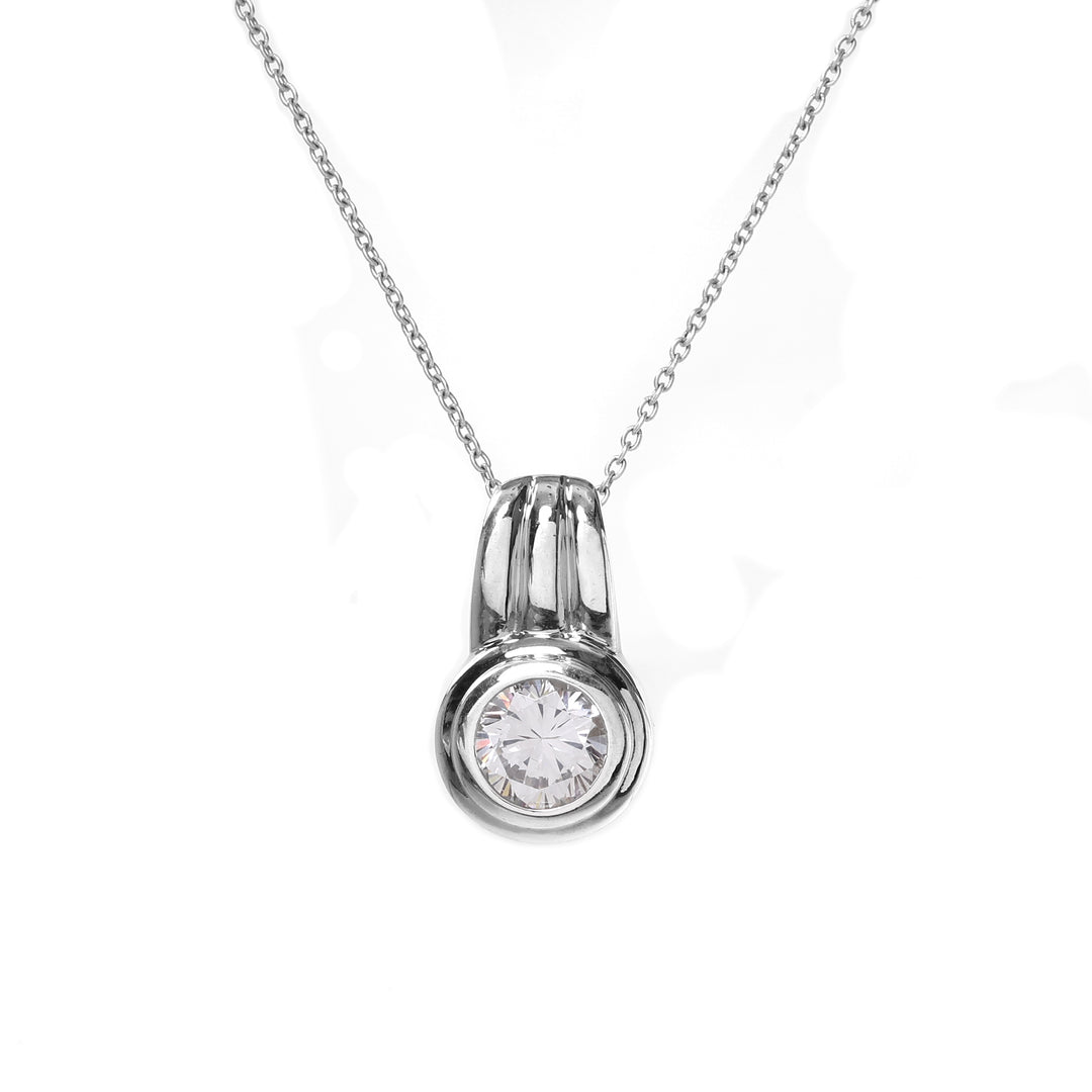 925 Silver Diamond Pendant Necklace for Women | Gift Jewelry