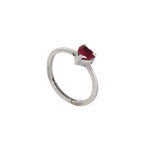 Load image into Gallery viewer, Silver Heart-Cut Ruby Ring for Women | Gift Jewelry
