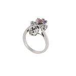 Load image into Gallery viewer, Silver Flower Ring with Gemstones | Women&#39;s Ring | Gift for Her
