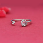 Load image into Gallery viewer, 925 Silver Open Ring with Cubic Zirconia | Women&#39;s Jewelry
