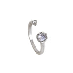 Load image into Gallery viewer, 925 Silver Open Ring with Cubic Zirconia | Women&#39;s Jewelry
