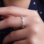Load image into Gallery viewer, 925 Sterling Silver Ring with Round CZ Stones for Women | Gift
