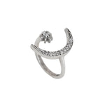Load image into Gallery viewer, 925 Silver Moon &amp; Star Ring for Women | Dainty Jewelry
