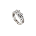 Load image into Gallery viewer, Silver Adjustable Ring with Cubic Zirconia | Women&#39;s Ring
