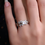 Load image into Gallery viewer, Silver Adjustable Ring with Cubic Zirconia | Women&#39;s Ring
