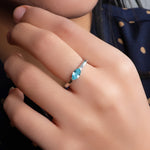 Load image into Gallery viewer, 925 Silver Blue Topaz Ring for Women | Adjustable Jewelry
