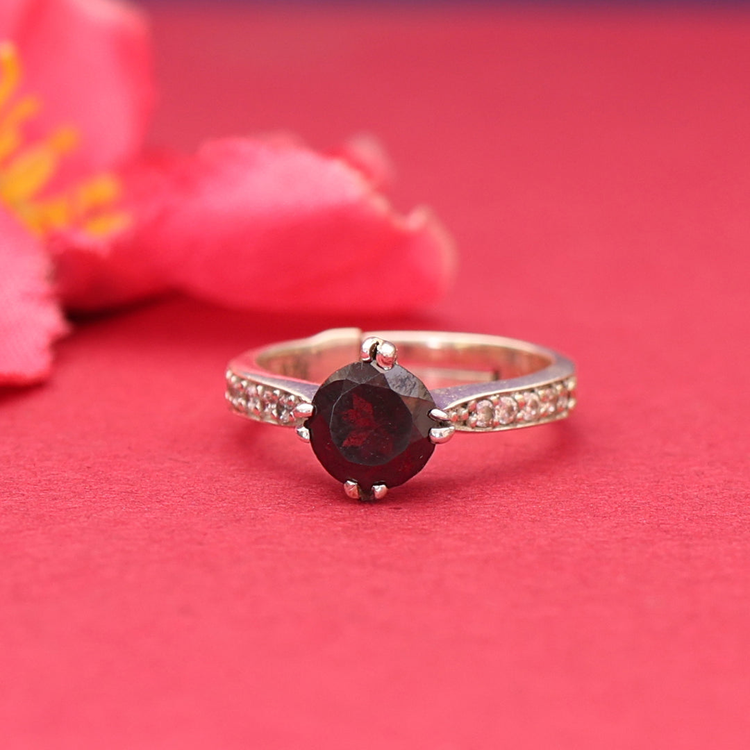 925 Silver Ruby Ring for Women | Gemstone Jewelry Gift