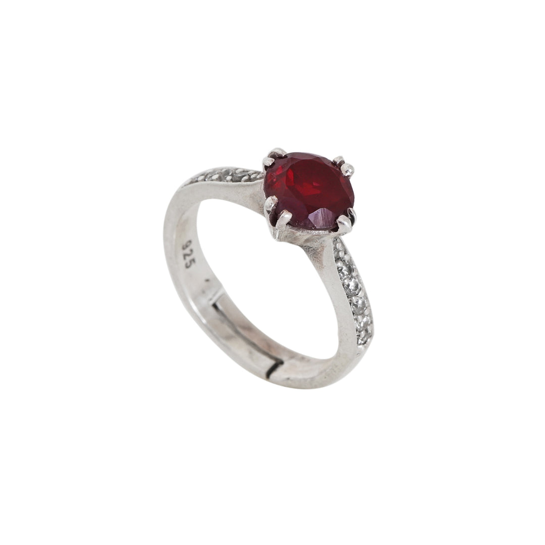 925 Silver Ruby Ring for Women | Gemstone Jewelry Gift