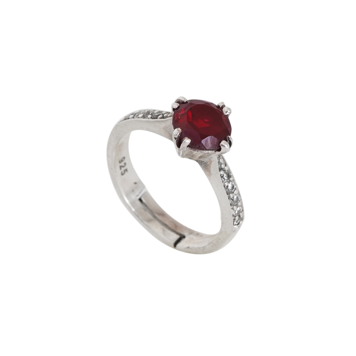 925 silver ruby ring for women | gemstone jewelry gift