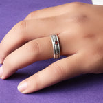Load image into Gallery viewer, 925 Silver Garnet Ring for Women | Adjustable Open Ring
