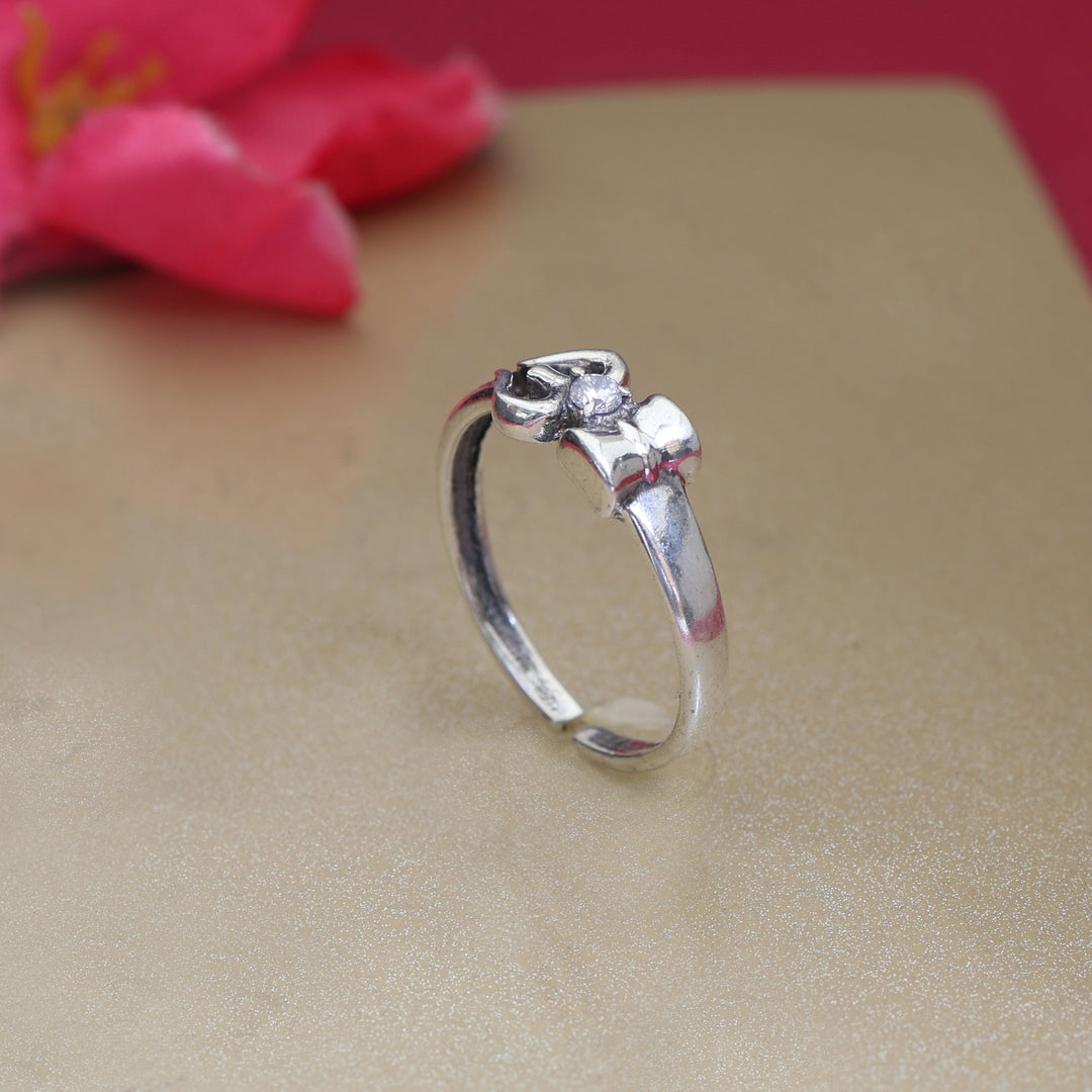 925 Silver Ring with Round CZ Stone | Women's Jewelry Gift