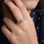 Load image into Gallery viewer, 925 Silver Ring with Round CZ Stone | Women&#39;s Jewelry Gift
