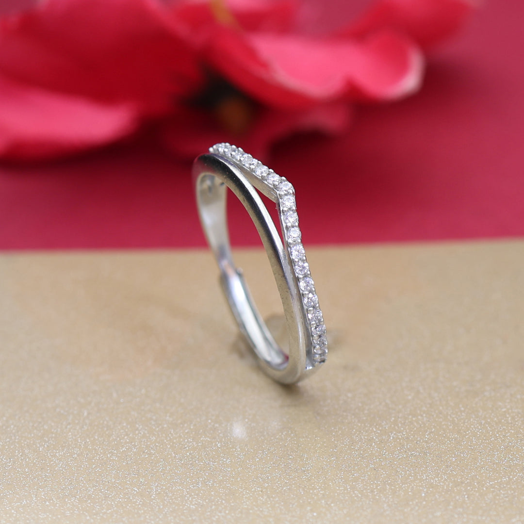 925 Silver Cubic Zirconia Ring for Women | Gift Jewelry