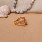 Load image into Gallery viewer, Gold Floral Diamond Ring for Women | Luxury Jewelry Gift
