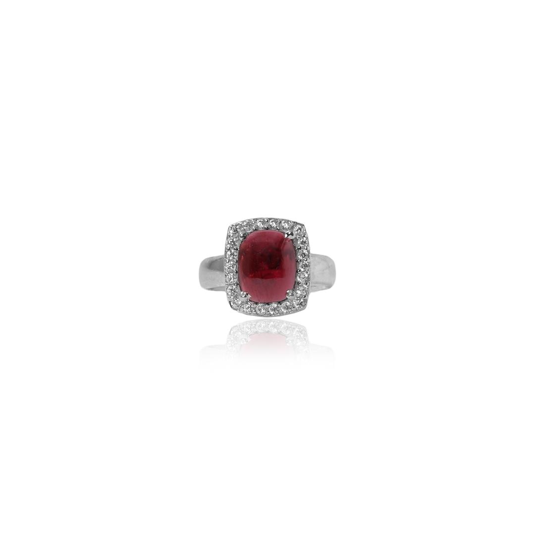 925 Silver Garnet Ring for Women | Gemstone Jewelry Gift