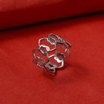Load image into Gallery viewer, 925 Silver Openwork Flower Ring for Women | Elegant Jewelry
